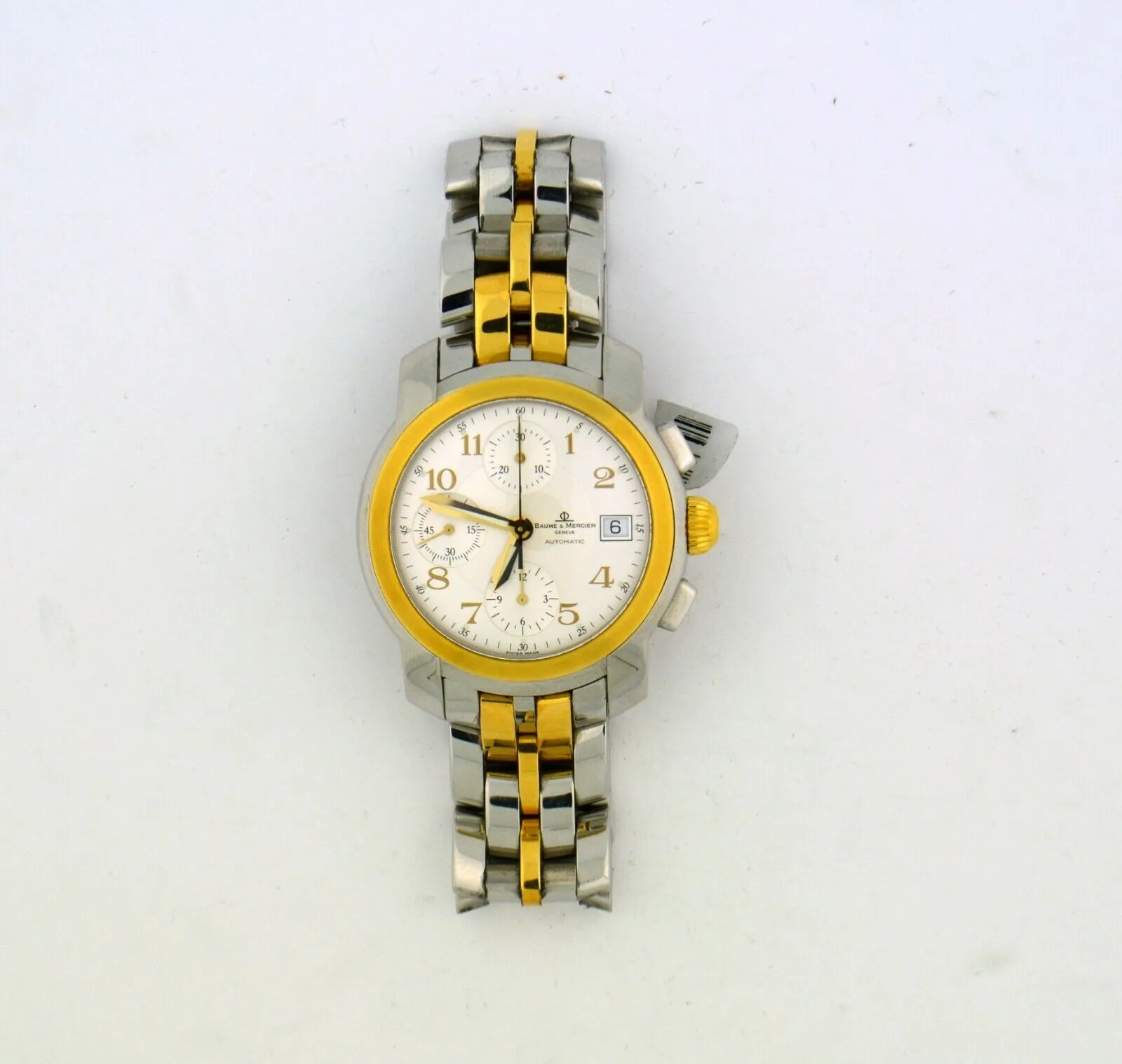 Baume & Mercier Geneve 18KY/SS Capeland Automatic Chronograph 38MM Box