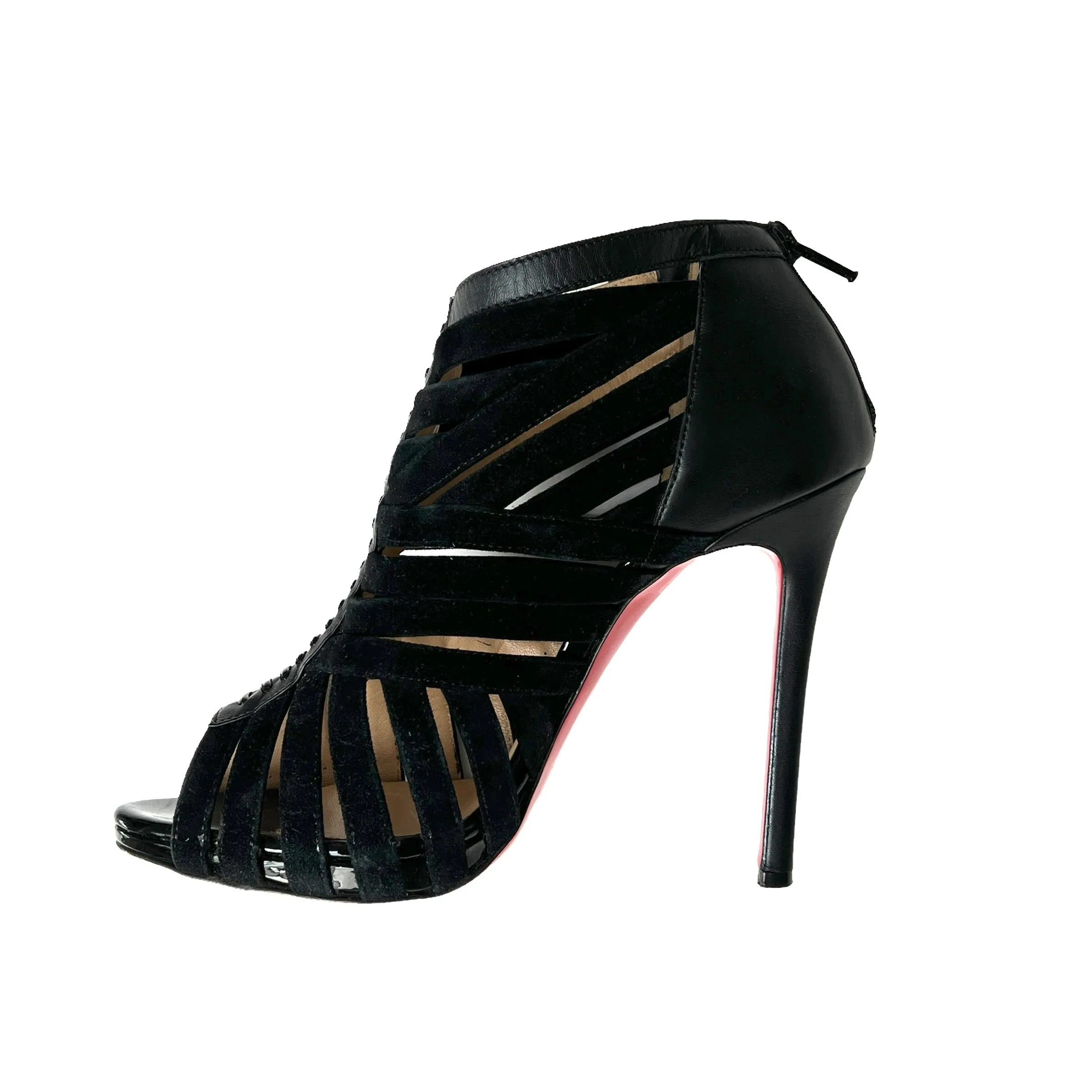 Black Heeled Sandals - 7.5