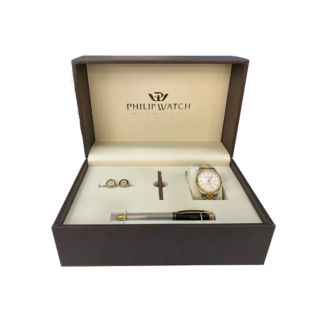 Gold and Stainless Steel Caribe Mens Watch