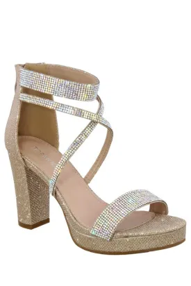 Champagne Glitter High Heel