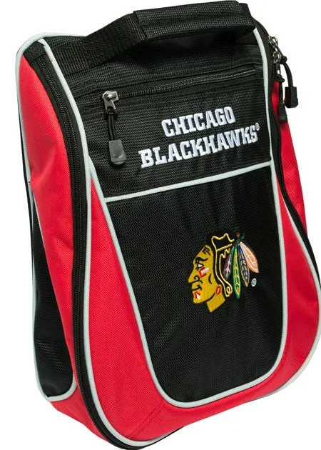 Chicago Blackhawks Team Golf Black Red Zippered Carry-On Golf Shoes Travel Bag