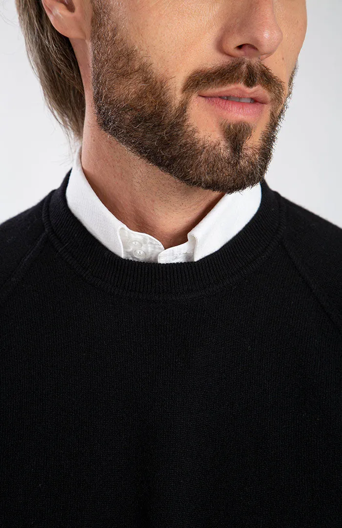 Felpa girocollo in puro cashmere