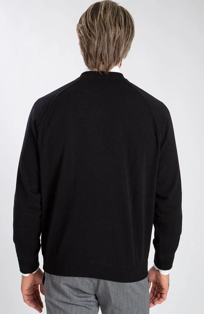 Felpa girocollo in puro cashmere