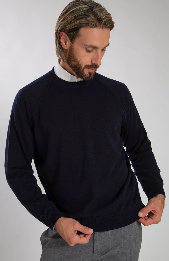 Felpa girocollo in puro cashmere