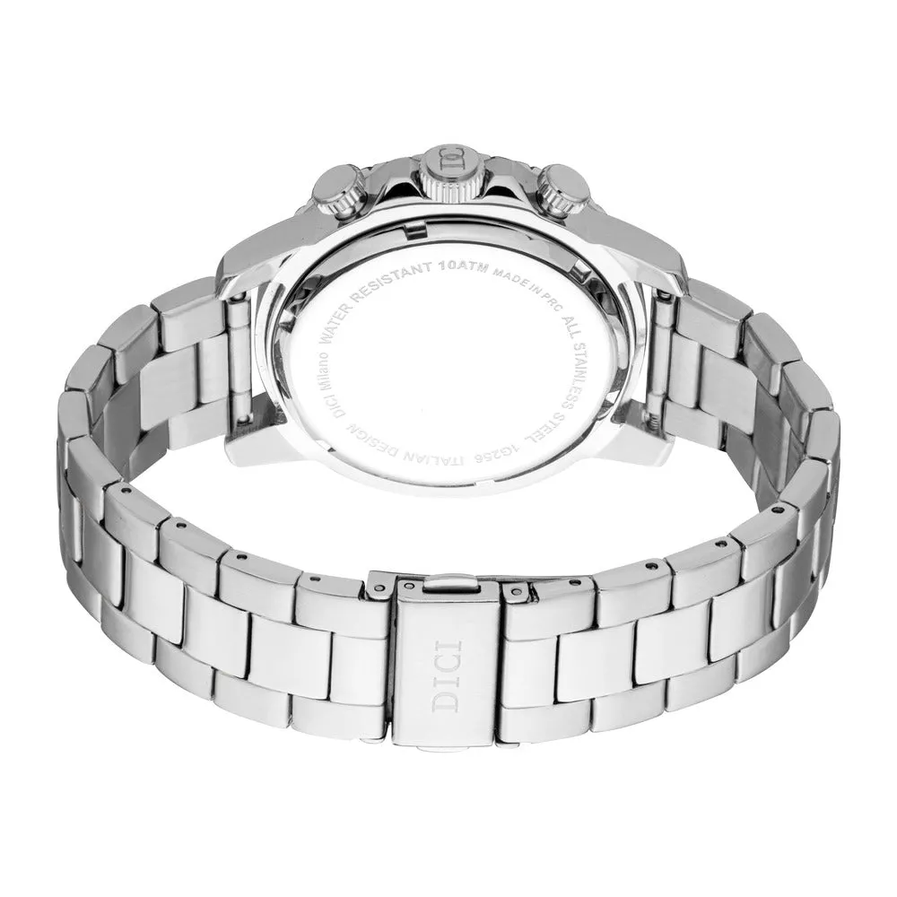 Men Gents Silver 26.5mm Watch