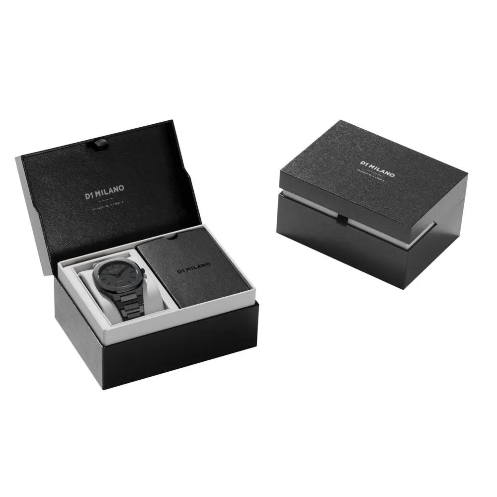 Men Ultra Thin Black 40mm Watch