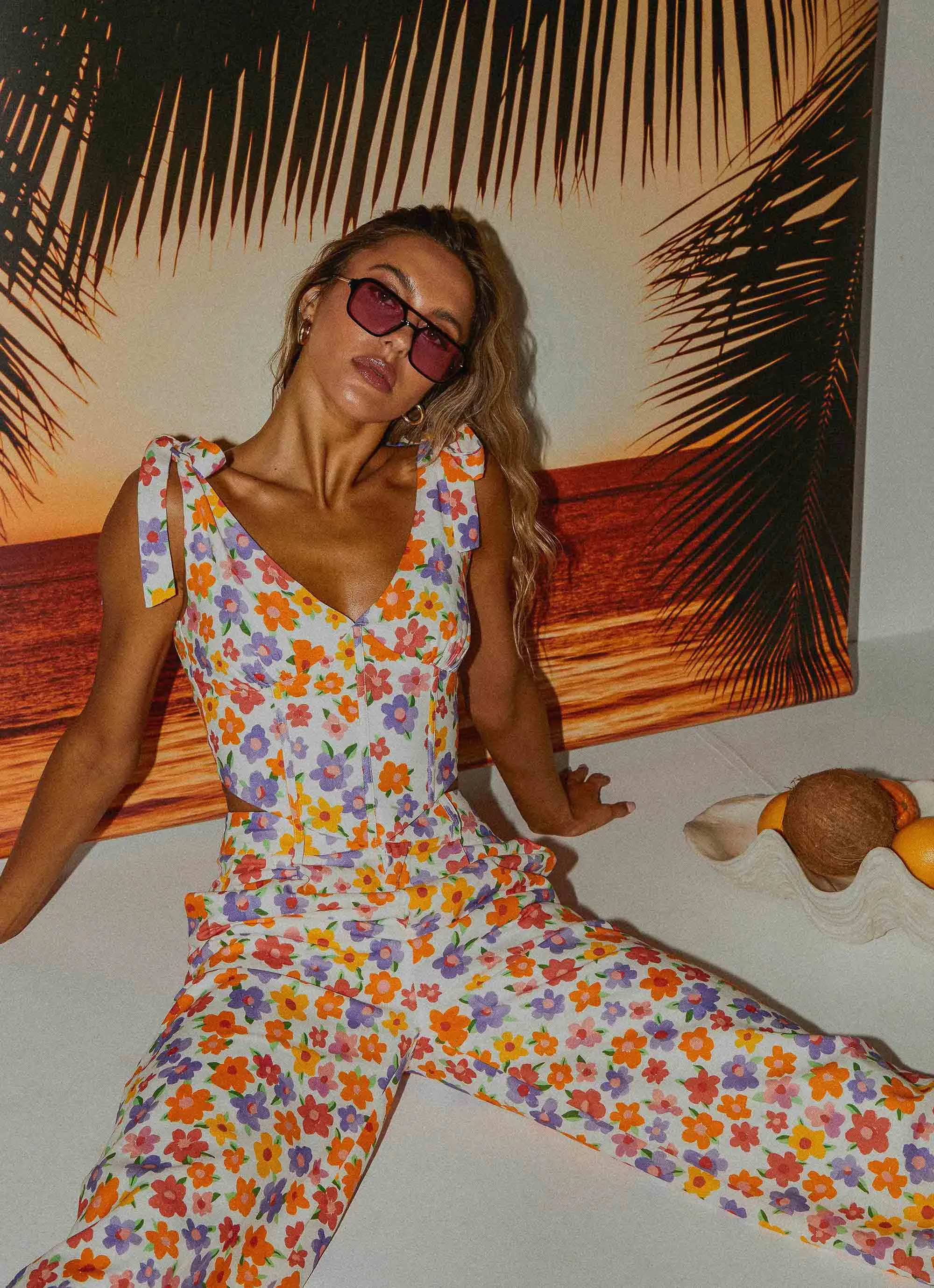 Parisian Life Linen Bustier - Blooming