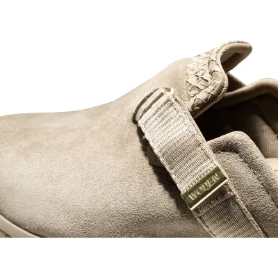 Woden Vega Clog Suede-Sliver Mink