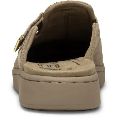 Woden Vega Clog Suede-Sliver Mink