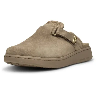 Woden Vega Clog Suede-Sliver Mink
